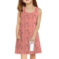 thumbnail image 3 of Girls' Summer Dress Kids 2025 Sleeveless Summer Dress with Pockets Comfortable Casual Dresses for Kids Ages 4-10 ,Sie:140, 3 of 6