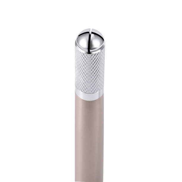 Lápiz para cejas hecho a mano, pluma de aguja de Microblading de tatuaje de ceja de doble cabeza, herramienta de maquillaje manual Premium de pluma de tatuaje de ceja permanent Pestañas Bordadas Crtynell NO