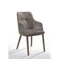 thumbnail image 2 of Limari Home Theresa 18" Solid Wood Dining Chairs in Gray/Walnut (Set of 2), 2 of 2