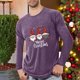 thumbnail image 1 of Blusas y camisas de manga larga con cuello redondo para hombre, deportivas, fitness, hogar, pijamas navideños estampados, camiseta de manga larga con cuello redondo, blusa de poliéster para hombre, 1 of 4