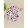 thumbnail image 3 of Musuos Toddler Girl Rash Guard Swimsuits 6 9 12 18 24M 3Y Cute Long Sleeve Floral Print Skirted Bathing Suit Baby Swimwear, 3 of 8