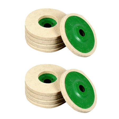 

10Pcs Wool Polishing Wheel Felt Wheel Angle Buffing Polishing Plate