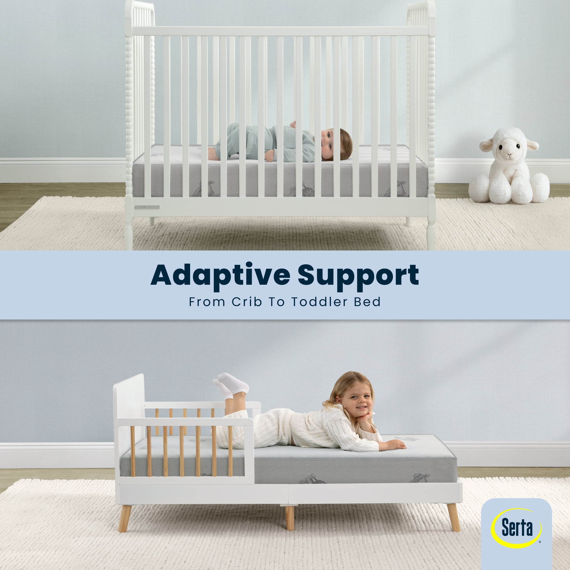 Serta Perfect Sleeper Cheery Days Crib and Toddler Mattress Serta Perfect Sleeper Cheery Days Crib and Toddler Mattress