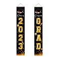thumbnail image 1 of Birdeem 2023 Graduation Decoration Banner Class Congrats Graduation Porch Sign Photo Background 180X30Cm, 1 of 12