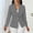 Gray, variant on Dolkfu Red Women Clothing Collared Refined Long Sleeve Button Suit Business Casual Modern Solid Jackets Wine,S