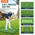 thumbnail image 2 of VEVOR PRO 5x4ft Golf Hitting Mat Turf Golf Training Aid Indoor Outdoor Practice, 2 of 9