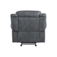 thumbnail image 4 of ACME Zubaida Glider Recliner, 2-Tone Gray Velvet 55027, 4 of 4