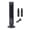 A-Black, variant on Giftesty Portable Tower Fan with LED Light, 2 Speed Quiet Natural Wind Small Fan for Bedroom Office Home