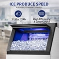 thumbnail image 3 of Commercial Ice Cube Maker Machine 219lbs 24hrs, 26'' Flip-up Door for Commercial Use, NSF ETL, 3 of 16