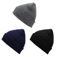 thumbnail image 2 of American Trends Winter Hats for Men Women Slouchy Cuffed Beanies Soft Plain Knit Hats Skull Caps Unisex 3 Pack（Black & Navy & Gray）, 2 of 7