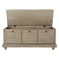 thumbnail image 2 of OSP Home Furnishings Dover Wood Bench with Lift Top and Removable Cushion, Gray, 2 of 7