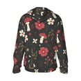 thumbnail image 3 of Fotbe Fly Agaric and Flowers Men's Women's UPF 50+ Sun Protection Jacket Hooded Cooling Shirt with Pockets Hiking Outdoor Performance-Medium, 3 of 9