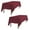 Burgundy, variant on LinenTablecloth 90 X 132 in. Rectangular Economy Polyester Tablecloth Ivory