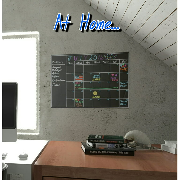 Home Office Decoration Chalk Board Blackboard Monthly Calendar Wall Sticker  - AliExpress