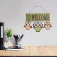 thumbnail image 3 of Hogar idílico Personalidad creativa Búho Listado Bienvenido a Bienvenido Colgante de pared Wmkox8yii  gf10618, 3 of 9