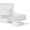 White, variant on 100 Pcs 3.5"x5.5" Black Paper Stand Up Pouches, Matte Window Resealable Zipper Bags, Heat Sealable Treat Packaging for Small Business