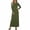Army Green, variant on Women's Bodycon Maxi Dress Solid Color Long Sleeve Side Slit Dresses Fitted Tight Basic Party Club Cocktail Purple