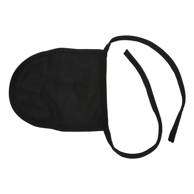 Neck Stoma Protector, Tracheostomy Cover Pure Cotton Skin Friendly Single Layer Adjustable Length Black for Surgery Recovery