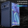 thumbnail image 2 of Case for Google Pixel 6, Dual Layer Protective Heavy Duty Cell Phone Cover Shockproof Rugged with Non Slip Textured Back  Military Protection Bumper Case for Google Pixel 6 6.4 inch 2021,Darkblue, 2 of 8