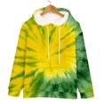 thumbnail image 6 of Bovemsi Sweatshirt for Women Long Sleeved Tie Dye Printed Casual Sportswear Hooded With Pockets Comfort Hoodie, 6 of 9