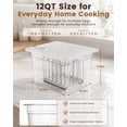 thumbnail image 5 of Everie 12-Quart Sous Vide Container with Collapsible Hinged Lid and Rack, Compatible with Anova, Breville Joule, Wancle, Instant Cookers (SET-TY-PP), 5 of 8