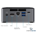 thumbnail image 3 of Intel NUC7i5BNH Mini PC, Intel Core i5-7260U 2.2GHz, 8GB DDR4, 1TB NVMe SSD, Wifi, BT 4.2, HDMI, Thunderbolt 3, 4k Support, Dual Monitor Capable, Windows 10 Pro, 3 of 6
