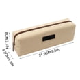thumbnail image 2 of Canvas Pencil Case, Stationery Storage Box With Slim Profile, for Student and Professional Use, Yellow, 2 of 5