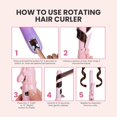 thumbnail image 6 of Automatic Rotating Curling Iron, 1.1-Inch Auto Hair Curler with 4 Temperature Settings & LCD Display, Anti-Scald & Dual Voltage, 6 of 15