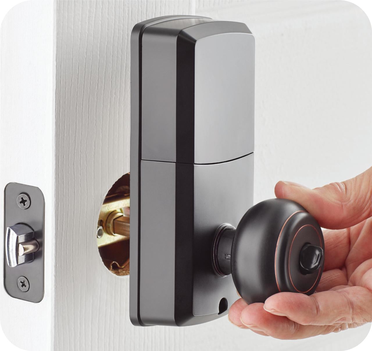 Hyper Tough Keyless Digital Ball Doorknob- Oil Rubbed Bronze Finish, Smart, Secure and Convenient