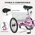 thumbnail image 6 of ABORON Adult Folding Tricycle 7-Speed, 20/24/26-Inch Three Wheel Cruiser Bike with Cargo Basket, Foldable Tricycle for Adults, Women, Men, Seniors Exercise Shopping, 6 of 13
