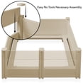 thumbnail image 6 of SmithBuilt 48" x 48" x 18" Whelping Box for Dogs and Puppies, Heavy Duty Whelping Pen and Birthing Box with Rails, Brown, 6 of 8