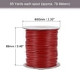 thumbnail image 2 of Unique Bargains Beading Thread Bracelet Weave Bead Craft Cord 2mm 78M/Roll (85-Yards) Decorative String, Red, 2 of 7