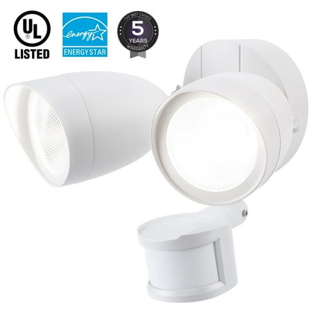 LEONLITE 20W Dual-Head Security Lights Motion-Activated ...