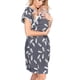 thumbnail image 3 of WILLBEST Vestidos de Verano 2025 para Mujer, Vestido de Maternidad de Manga Corta con Estampado, Ropa de Dormir de Maternidad de Verano para Amamantar Mediana​​, 3 of 3