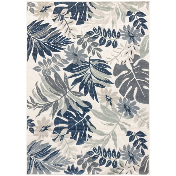 Nourison Suncoast 5'3" x 7'3" Blue Tropical Rug