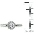 thumbnail image 4 of 1 Carat T.W. Diamond Single Halo 14kt White Gold Engagement Ring, 4 of 5