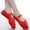 Red, variant on Girls Shoes Girls Ballet Elastic Band Dance Shoes Canvas Gymnastics Flats Split Sole Shoes