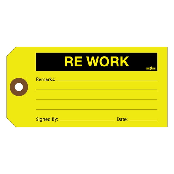 Re work Production Inventory Tags (100 tags per pack)