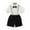 White-3, variant on CYRBOKO Toddler Boys Dressy Outfit Sets, Cotton 4 Pieces Gentleman School Shirt&Tie Suit Suspender Outfit White Size 10-12 T