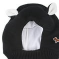 thumbnail image 4 of Sombrero de punto para perro Yuyangstore Envoltura de cabeza de invierno negro, 4 of 5