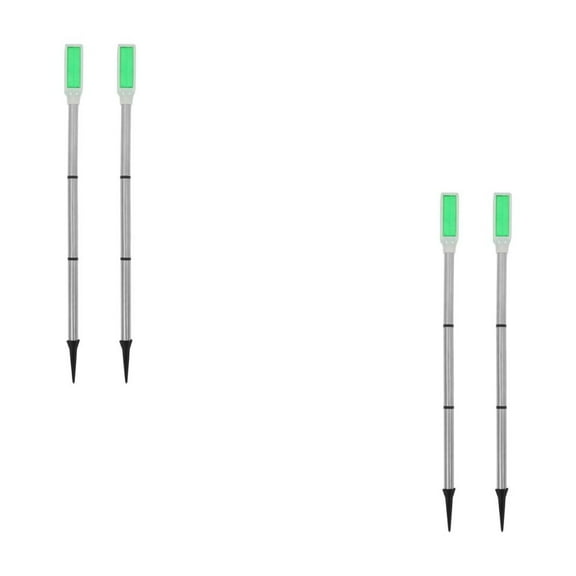 FRCOLOR 4 pcs  Led Solar Light Solar Powered Driveway Markers Driveway Lights Landscape Driveway Reflectors on Poles for Snow Road Outdoor Yard
