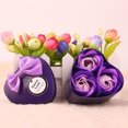 thumbnail image 4 of Coofit 3PCS Soap Flowers Romantic Rose Soap Desk Decoration for Valentine Christmas, 4 of 9