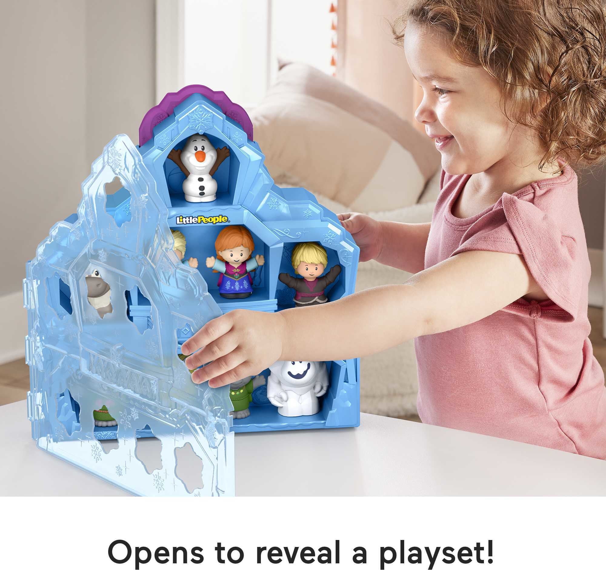 Case Compatible with Fisher-Price for Little People Collector Figures, Toy  Storage Organizer Holder for Disney Frozen for Elsa & Friends/ for Office