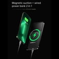 thumbnail image 3 of yeacher Ultra-Slim Magnetic Power Bank with 5000mAh, 20W PD Fast Charging, Magsafe Wireless Charger, Compact Metal Design, Gray, 3 of 6