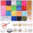 thumbnail image 1 of MesaSe Soft Pottery Beads Kit Muti Colors Boho Polymer Clay Beads For DIY Necklace Bracelet Creative Children Jewelry Making, 1 of 3