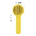 thumbnail image 4 of Unique Bargains 1 Pc Durable Pet Grooming Brush for Dog for Cat 7.48"x3.03"x2.09" Yellow, 4 of 6