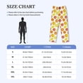 thumbnail image 4 of Logiee Lemon Orange Print Pajama Pants for Men,Men’s Pajama Bottoms,Mens PJ Pants with Pockets & Button Fly-Small, 4 of 6