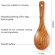 thumbnail image 5 of Cucharas de madera YEJLMXG 4 piezas 21,5 cm marrón, 5 of 5