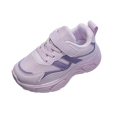alcepopk Baby Boys Girls Shoes Non-Slip Sole Sneakers Walking Toddler Crib Shoes Loafers Flats(Purple 5-5.5 Y)