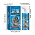 thumbnail image 3 of BallsFHK Car Tire Gloss Spray Car Tire Decontamination Polishing Maintenance Brightening Liquid Coating Agent 120ml, 3 of 5